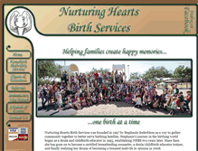 Tablet Screenshot of nurturingheartsbirthservices.com